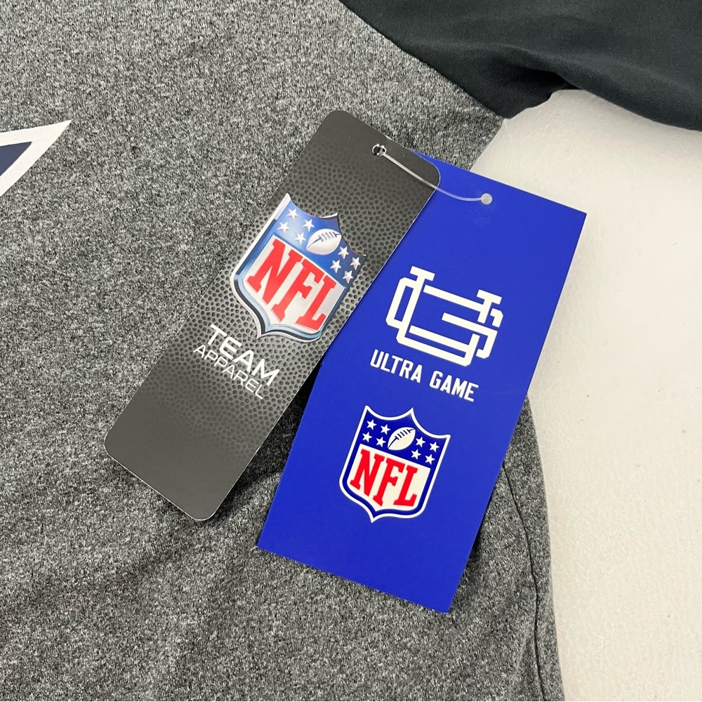 NFL Ultra Game Mens Medium T-Shirt Black Gray Dallas Cowboys Short Sleeve NWT - Picture 6 of 10